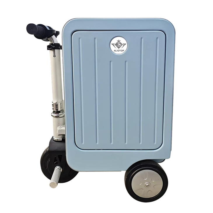 Blue Rideable Suitcase high quality